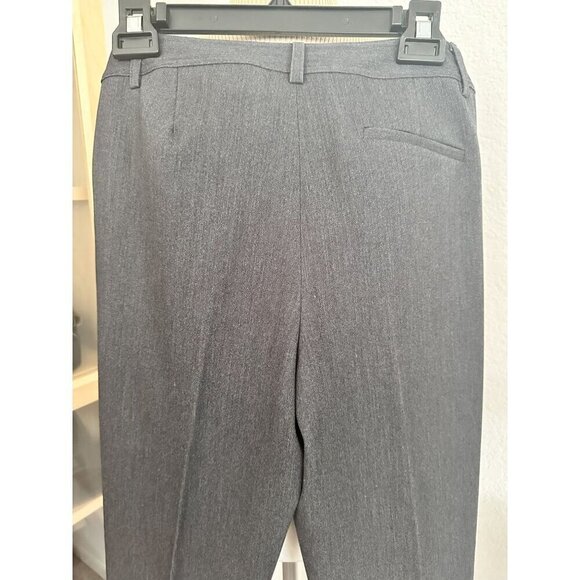 Saks Fifth Avenue Womens Straight Leg Dress Pants 6 Dark Gray Pockets Officewear - Picture 6 of 6